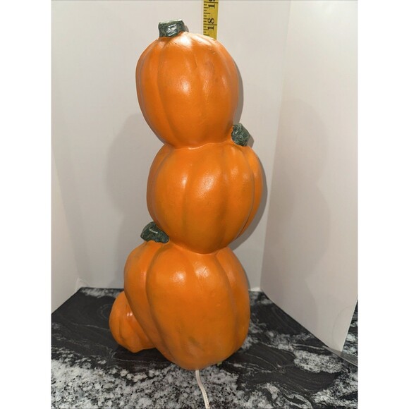 Vtg 1999 Paper Magic Stacked Jack-O-Lantern Pumpkin Lighted Totem Halloween Rare - Picture 7 of 16